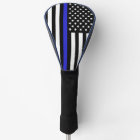 Thin Blue Line & Golf USA flag / Clubs
