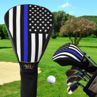 Thin Blue Line & Golf USA flag / Monogramed Clubs