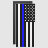 Thin Blue Line Graphic on a US Flag (Front/Back)