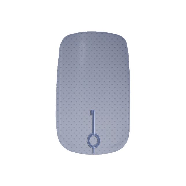 Thin Blue Line Handcuff Key Minx Nail Wraps (Left Thumb)