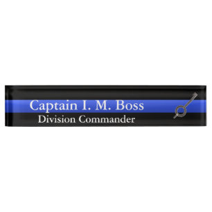 Thin Blue Line - Handcuff Key Name Plate