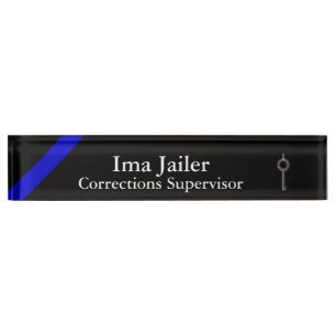 Thin Blue Line - Handcuff Key Nameplate