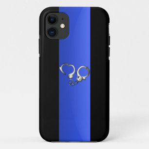 Thin Blue Line & Handcuffs iPhone 11 Case