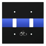 Thin Blue Line Handcuffs Light Switch Cover at Zazzle