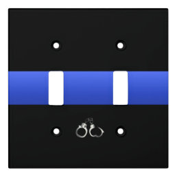 Thin Blue Line Handcuffs Light Switch Cover