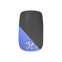 Thin Blue Line Handcuffs Minx Nail Art Thin Blue Line Handcuffs Minx Nail Art