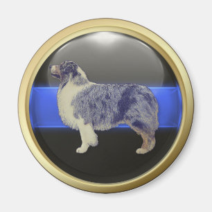 Thin Blue Line I Am A Sheepdog Magnet