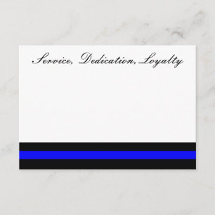 Thin blue line invitation