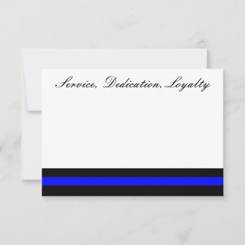 Thin blue line invitation