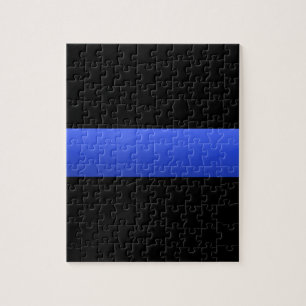 Thin Blue Line Jigsaw Puzzle