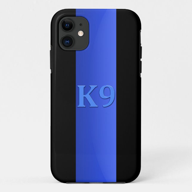 Thin Blue Line & K9 Case-Mate iPhone Case (Back)