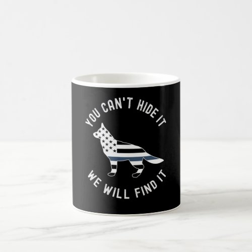 Thin Blue Line K9 German Shepherd Police K9 Unit Coffee Mug