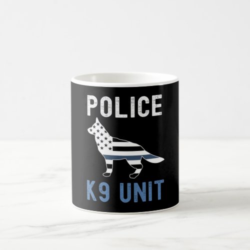 Thin Blue Line K9 German Shepherd Police K9 Unit Coffee Mug