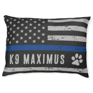 Thin Blue Line K9 Officer Police Dog Pet Bed