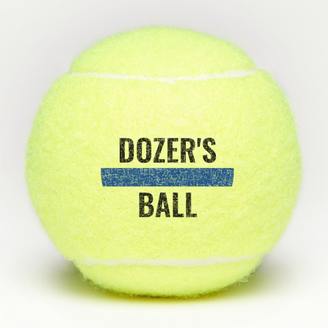 Thin Blue Line K9 Police Dog Name Personalized Tennis Balls (Front)