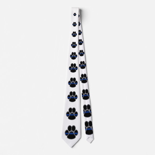 Thin Blue Line K-9 Neck Tie (Front)