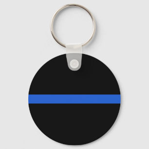 Thin Blue Line Keychain