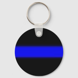 thin blue line Keychain
