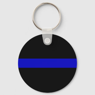 Thin Blue Line Keychain