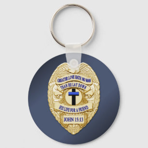 Thin Blue Line Keychain