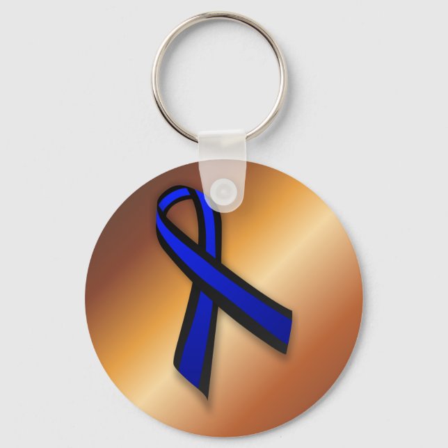 Thin Blue Line Keychain (Front)