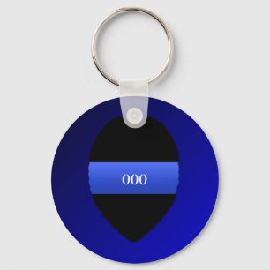 Thin Blue Line Keychain