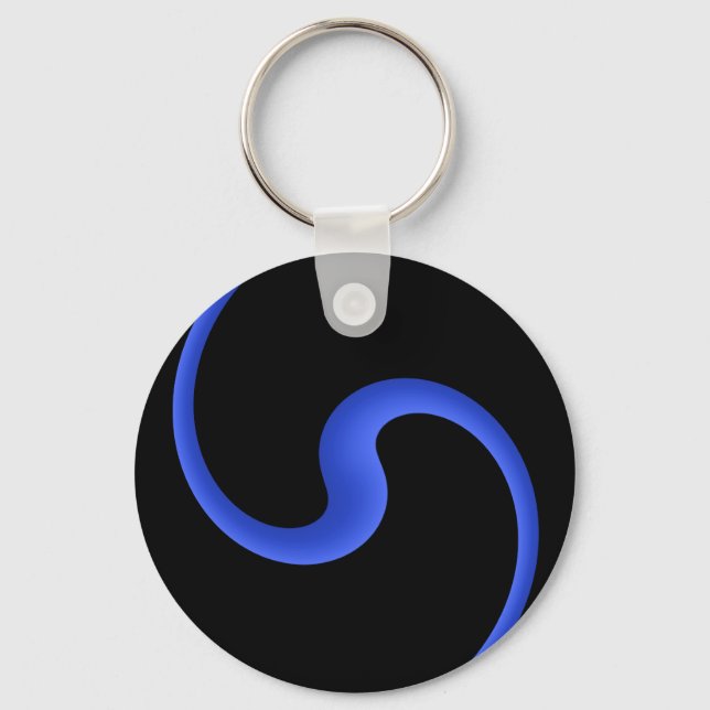 Thin Blue Line Keychain (Front)