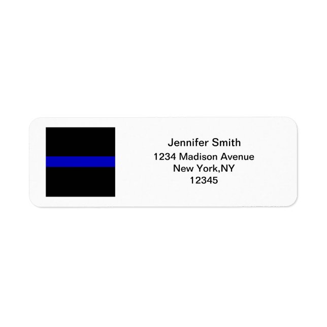 Thin Blue Line Label (Front)