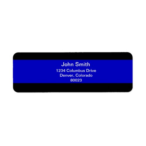 Thin Blue Line Label