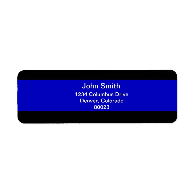 Thin Blue Line Label (Front)