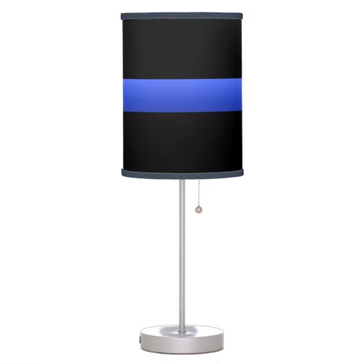 Thin Blue Line Lamp (Left)