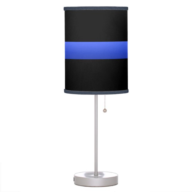 Thin Blue Line Lamp (Left)