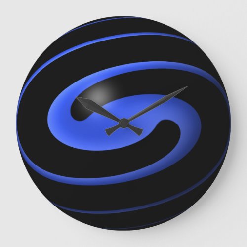 Thin Blue Line Large Clock