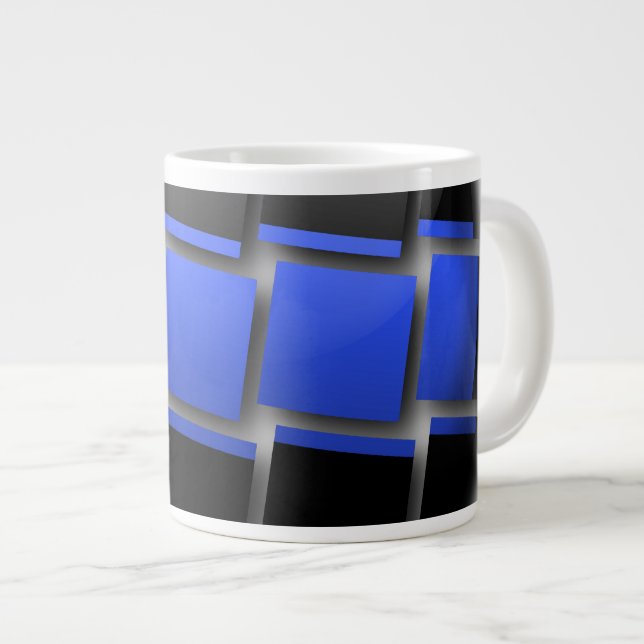 Thin Blue Line Large Coffee Mug (Front Right)