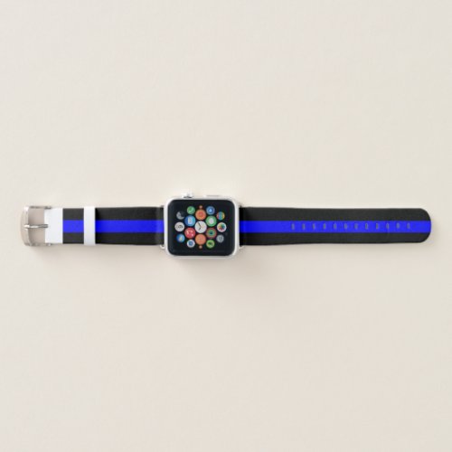 Thin Blue Line Law Enforcement Apple Watch Band