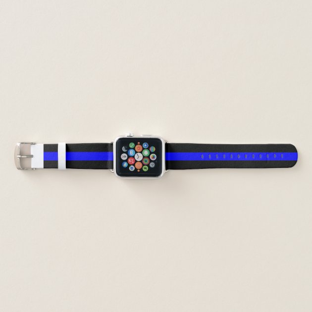 Thin blue line apple watch band sale