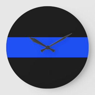 Thin Blue Line Law Enforcement Clock