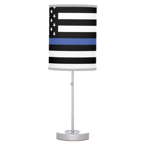 Thin Blue Line Law Enforcement Desk Lamp
