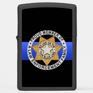 The Symbolic Thin Blue Line Law Enforcement Police Greeting Card by Garaga  Designs