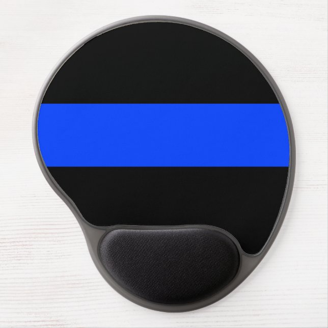Thin Blue Line Law Enforcement Gel Mouse Pad (Front)