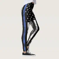 Thin Blue Line Law Enforcement Leggings