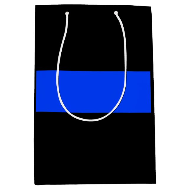 Thin Blue Line Law Enforcement Medium Gift Bag (Front)