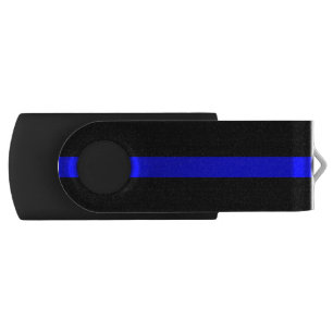 Thin Blue Line - Law Enforcement Police Flash Drive