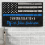 Thin Blue Line Law Enforcement Police Retirement B Banner