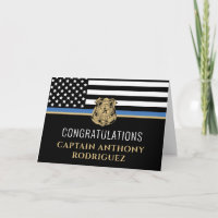 Thin Blue Line Law Enforcement Police Retirement