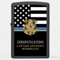Thin Blue Line Law Enforcement Police Retirement