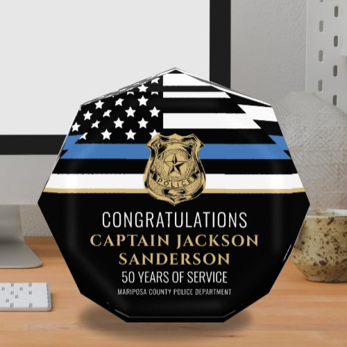 Thin Blue Line Law Enforcement Police Service