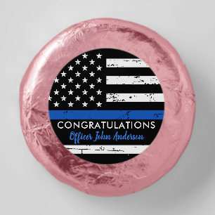 Thin Blue Line Law Enforcement Retirement Police Dipped Oreo Cookie Favors