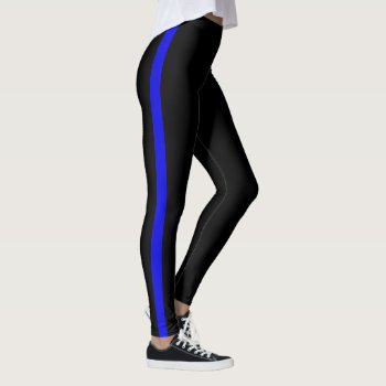 Thin Blue Line Leggings by ThinBlueLineDesign at Zazzle