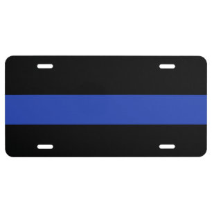"Thin Blue Line" License Plate